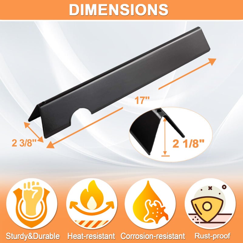 PETKAO 66033 Flavorizer Bars for Weber GS4 Genesis 2 E-410 E-435 E-415 Grill Parts, for Weber Genesis II 410 & II LX 440 Grill (2017 & Newer), for Weber Genesis Flavorizer Bars 66797 Porcelain Steel 16GA - Image 3